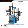 Tire Changer Pneumatically operated tilting column with double help arms